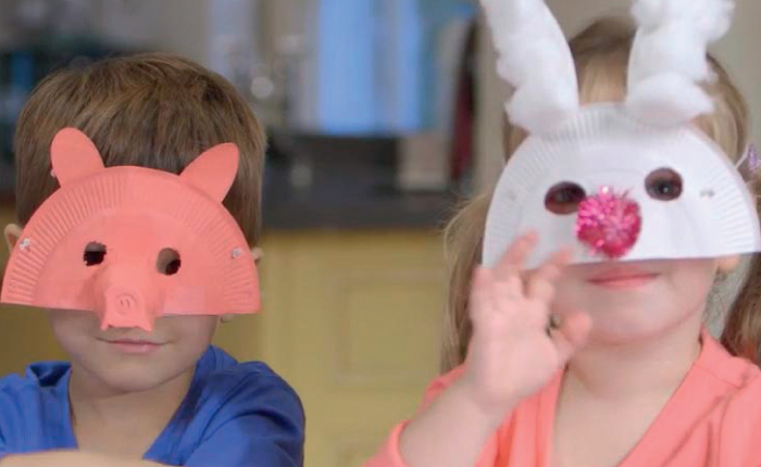 Maskers maken, DIY, knutselen met kinderen, peppa pig maskers maken, Maskers maken, DIY, knutselen met kinderen