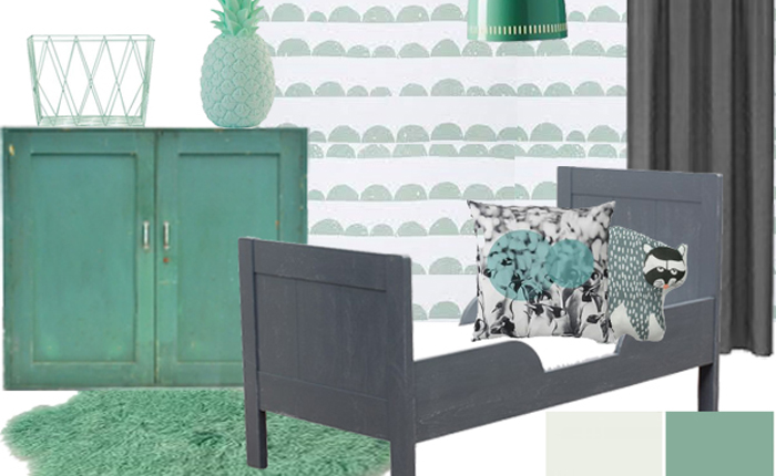 meisjeskamer mintgroen, kinderkamer voorbeelden, meisjeskamer voorbeelden, kinderkamer inspiratie, kinderkamer mint, mint kleur op kinderkamer