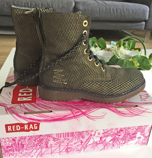 Stoere veterboots RedRag voor Isabelle - meisjesschoenen Girlslabel