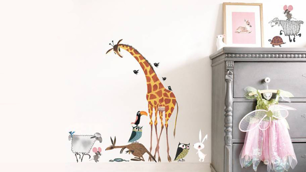 muurstickers meisje, fiep westendorp, fiep westendorp kinderkamer, fiep westendorp muurstickers
