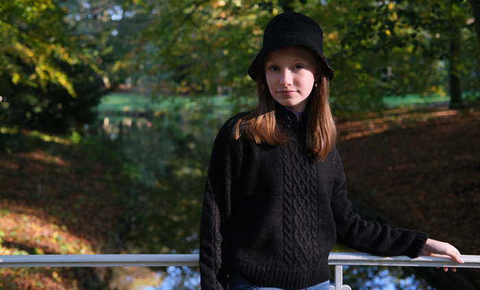 zwarte trui meisje, retour jeans trui, wintertrui meisje, winterkleding meisje