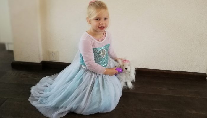 Prinsessen-meisje-frozen-jurk