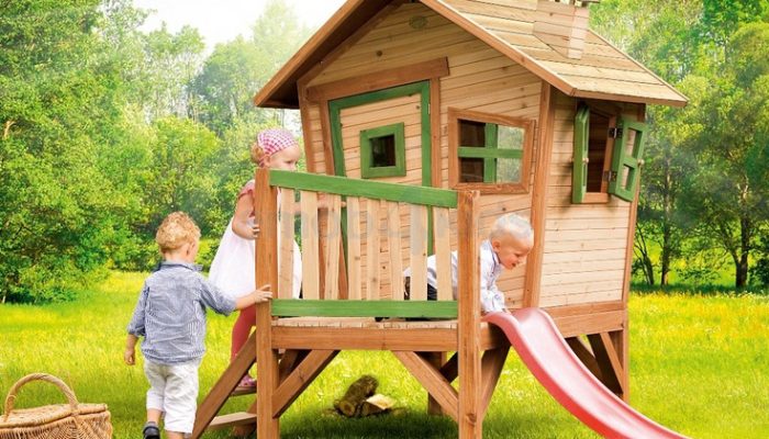 Speelhuisjes, houten speelhuisjes voor tuin, emob4toys, groot buitenspeelgoed