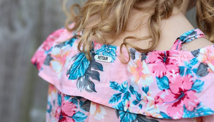 bloemen top, gebloemde top, gebloemd blousje meisje, blouse meisje, offsholder blouse meisje