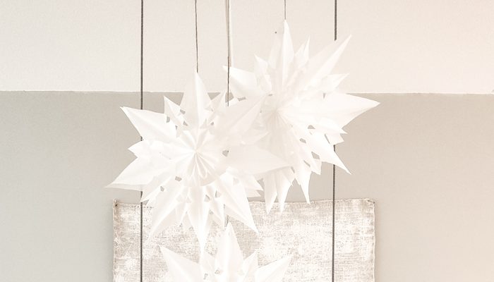 kerstster maken van papier, papieren kerstster maken, DIY kerstster